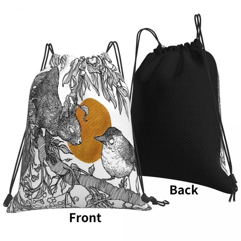 Šumski prijatelji - Vjeverica i konopac Torbe Ruksaci Torba Torba za muškarce Torbe za žene Ruksak Torba za pohranu