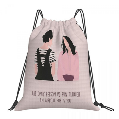 Fleabag 2 τσάντες με κορδόνια Σακίδια πλάτης Παιδική τσάντα Kawaii Τσάντα Σχολική τσάντα Ανδρική Σχολική τσάντα
