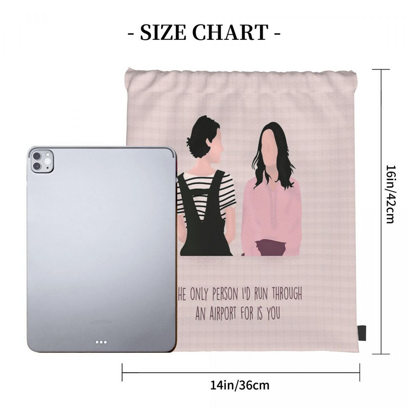 Fleabag 2 τσάντες με κορδόνια Σακίδια πλάτης Παιδική τσάντα Kawaii Τσάντα Σχολική τσάντα Ανδρική Σχολική τσάντα