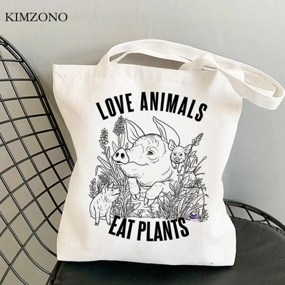 Veganska torba za kupovinu torba eko bolsas de tela shopper torba za višekratnu upotrebu tote tote string bolsas reutilizables tkani grab