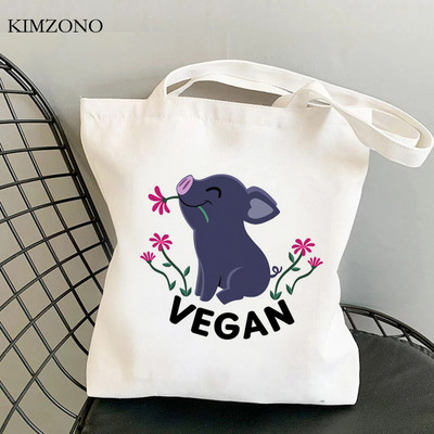 Veganska torba za kupovinu torba eko bolsas de tela shopper torba za višekratnu upotrebu tote tote string bolsas reutilizables tkani grab