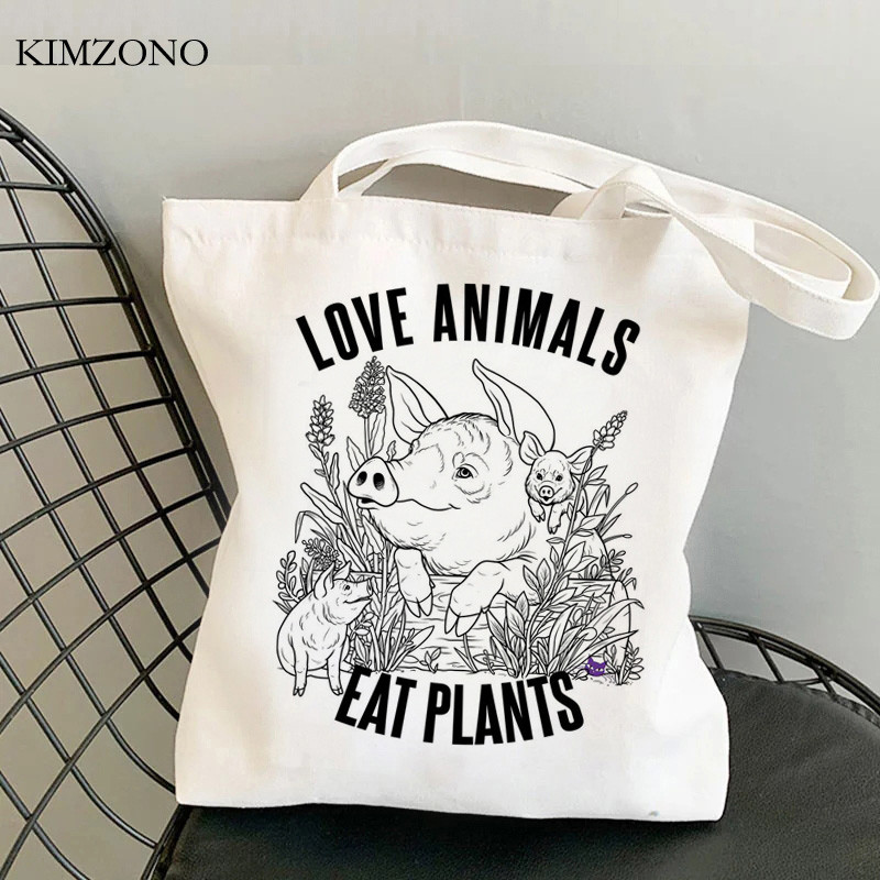 Veganska torba za kupovinu torba eko bolsas de tela shopper torba za višekratnu upotrebu tote tote string bolsas reutilizables tkani grab