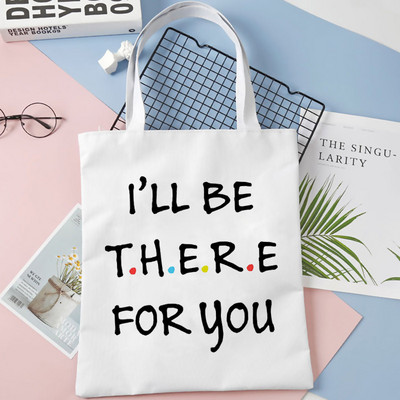 Friends Tv Pattern Print Torba Tote Bag Torba na rame Cartoon Harajuku platnene torbe velikog kapaciteta Studentska torba Bolsas