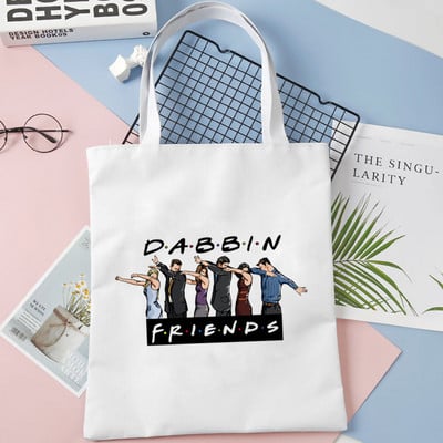 Friends Tv Pattern Print Torba Tote Bag Torba na rame Cartoon Harajuku platnene torbe velikog kapaciteta Studentska torba Bolsas