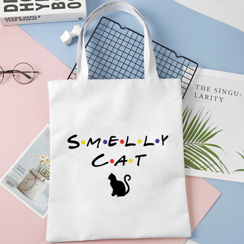 Friends Tv Pattern Print Torba Tote Bag Torba na rame Cartoon Harajuku platnene torbe velikog kapaciteta Studentska torba Bolsas