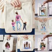 Ekologinis drobės izoliacinis priešpiečių krepšys Nešiojami pietų krepšiai priešpiečių izoliacija studentams, vaikams, nešiojantiems izoliuotus maišelius Sandėliavimo įvairios prekės Krepšiai