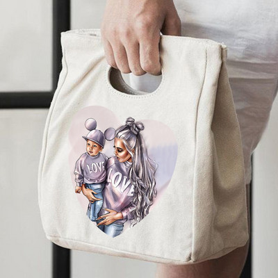 Ekologinis drobės izoliacinis priešpiečių krepšys Nešiojami pietų krepšiai priešpiečių izoliacija studentams, vaikams, nešiojantiems izoliuotus maišelius Sandėliavimo įvairios prekės Krepšiai