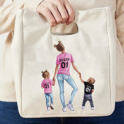 Ekologinis drobės izoliacinis priešpiečių krepšys Nešiojami pietų krepšiai priešpiečių izoliacija studentams, vaikams, nešiojantiems izoliuotus maišelius Sandėliavimo įvairios prekės Krepšiai