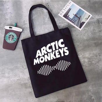 Τσάντα αγορών Arctic Monkeys επαναχρησιμοποιήσιμη τσάντα τσάντα bolsas de tela bolso τσάντα επαναχρησιμοποιήσιμη καμπίνα