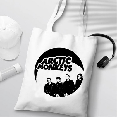 Arctic Monkeys iepirkumu soma atkārtoti lietojama rokassomiņa bolsas de tela bolso soma string atkārtoti lietojama cabas