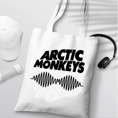 Arctic Monkeys iepirkumu soma atkārtoti lietojama rokassomiņa bolsas de tela bolso soma string atkārtoti lietojama cabas