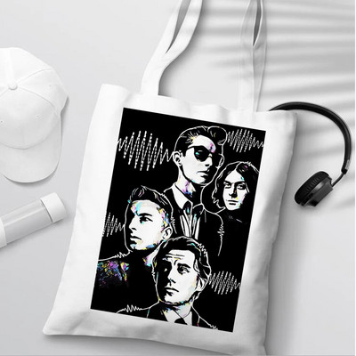 Arctic Monkeys iepirkumu soma atkārtoti lietojama rokassomiņa bolsas de tela bolso soma string atkārtoti lietojama cabas