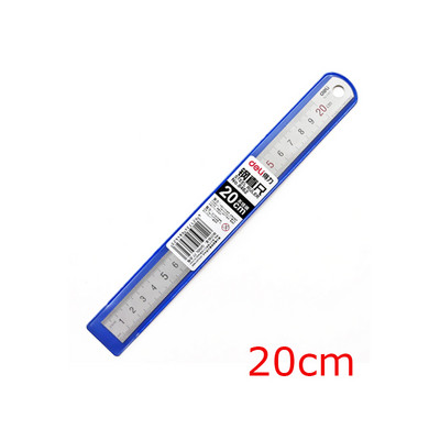 Deli Metalno ravnalo Srebrna 15/20/30cm ravna ravnala od nehrđajućeg čelika Funkcionalni alat za mapiranje Školski uredski pribor za crtanje