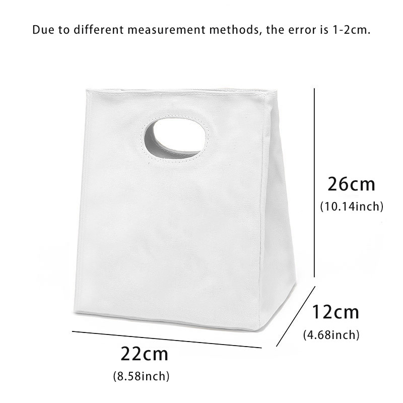 Geantă de prânz pentru fete de modă, cutie de prânz din pânză, geantă de picnic, geantă portabilă izolată, container mic pentru cină, geantă de depozitare a alimentelor