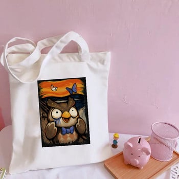 Animal Crossing Cute Shoulder Canvas Canvas Τσάντες Harajuku Μεγάλης χωρητικότητας Messenger Γυναικείες τσάντες Kawaii Εκτύπωση αστείες τσάντες αγορών