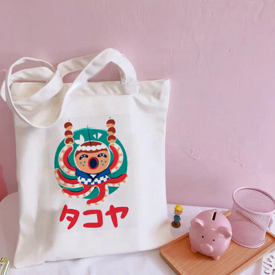 Animal Crossing Slatke platnene torbe na rame Harajuku Messenger ženske torbe velikog kapaciteta Kawaii torbe Smiješna torba za kupnju sa crtanim printom