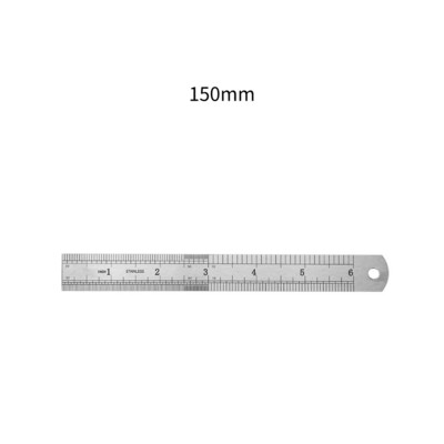 Метална везна Права линийка от неръждаема стомана Измерване на канцеларски принадлежности Аксесоар за чертане Ръчен инструмент Училищни офис консумативи
