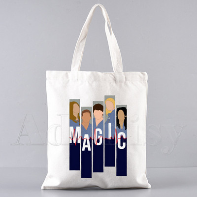 Grays Anatomy Shopping Bag Bolsas De Tela Grocery Shopper Shopping Jute Bag Pamučna torba Sacola Reciclaje od jute