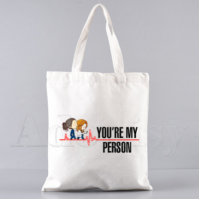 Grays Anatomy Shopping Bag Bolsas De Tela Grocery Shopper Shopping Jute Bag Pamučna torba Sacola Reciclaje od jute