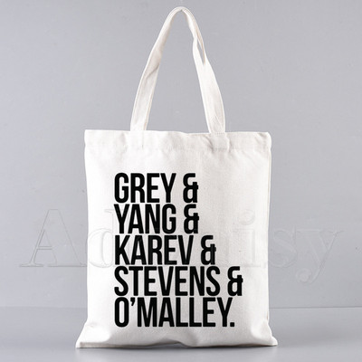Grays Anatomy Shopping Bag Bolsas De Tela Grocery Shopper Shopping Jute Bag Pamučna torba Sacola Reciclaje od jute