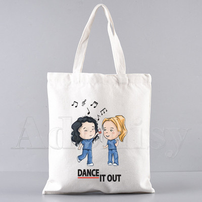 Grays Anatomy Shopping Bag Bolsas De Tela Grocery Shopper Shopping Jute Bag Pamučna torba Sacola Reciclaje od jute