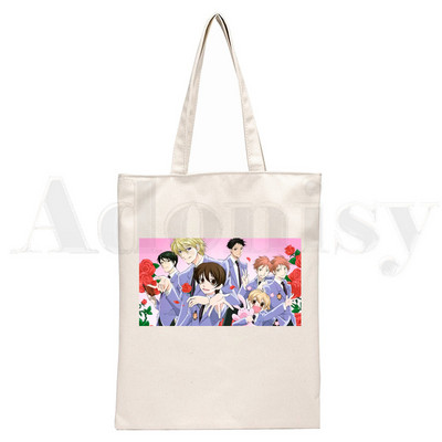 Stredná škola Ouran Host Club Cartoon Anime Kabelky Tašky cez rameno Ležérne Nákupné Dievčenské Kabelky Dámske Elegantné Plátenné Tašky