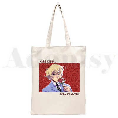 Stredná škola Ouran Host Club Cartoon Anime Kabelky Tašky cez rameno Ležérne Nákupné Dievčenské Kabelky Dámske Elegantné Plátenné Tašky