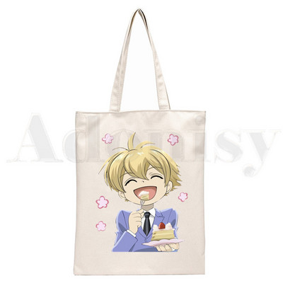 Stredná škola Ouran Host Club Cartoon Anime Kabelky Tašky cez rameno Ležérne Nákupné Dievčenské Kabelky Dámske Elegantné Plátenné Tašky