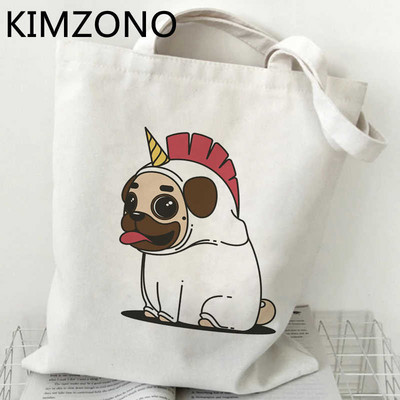 Mopsas pirkinių krepšys krepšys bakalėjos parduotuvės bolsas de tela pirkėjo drobinis krepšys dėklas tinklelis ekomaišas austas kabinas