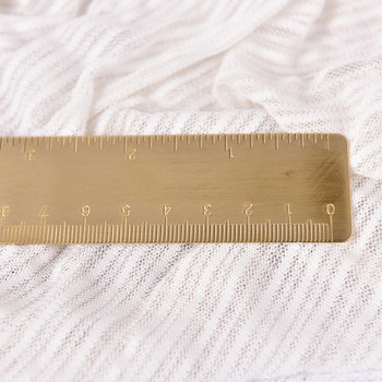 Ορειχάλκινος ίσιος χάρακας για σχολικό γραφείο Γραφική ύλη Μεταλλική ζωγραφική Εργαλεία σχεδίου Chancery Ροζ χρυσός Χάρακας μέτρησης σελιδοδείκτης Mini