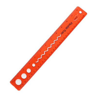 30 cm minkšta liniuotė, sulankstoma skaidri matavimo liniuotė Kūrybinės raštinės reikmenys studentų biuro reikmenys, daugiafunkciniai „pasidaryk pats“ piešimo įrankiai