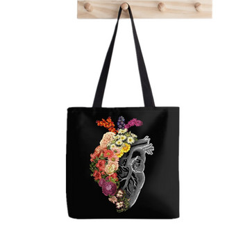 2021 Shopper Gustav Klimt The kiss printed Tote Bag γυναικεία τσάντα Harajuku shopper κορίτσι τσάντα αγορών Τσάντα ώμου Lady Canvas Bag