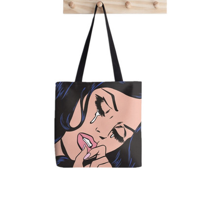 2021. Shopper Gustav Klimt The kiss printed Tote Bag žene Harajuku shopper torbica djevojka Torba za kupovinu na rame Ženska platnena torba