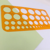 Rajzkör sablon Puha Rajz Design Narancssárga Tökéletes Kör Ékszer Tervezés Rajz vonalzó Rajz Kör sablon Vonalzó