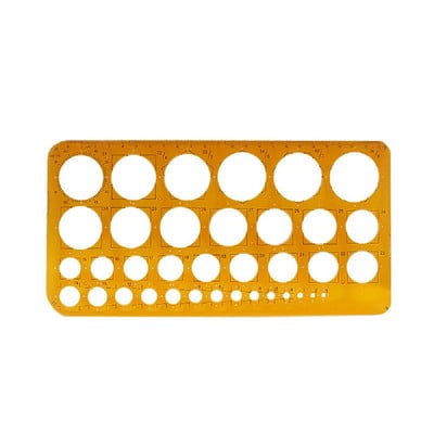 Rajzkör sablon Puha Rajz Design Narancssárga Tökéletes Kör Ékszer Tervezés Rajz vonalzó Rajz Kör sablon Vonalzó