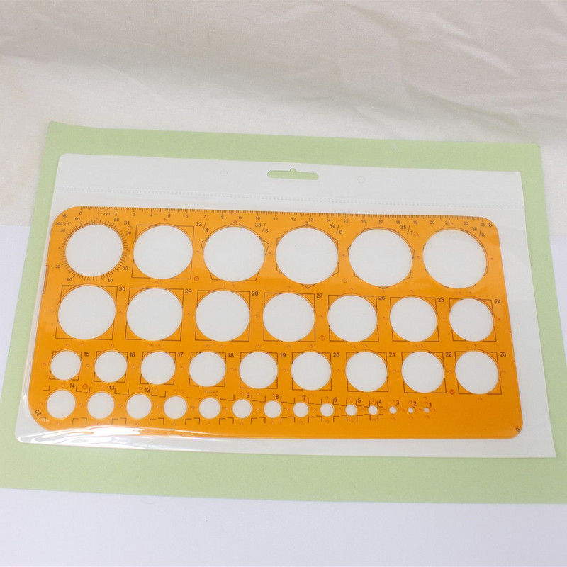 Rajzkör sablon Puha Rajz Design Narancssárga Tökéletes Kör Ékszer Tervezés Rajz vonalzó Rajz Kör sablon Vonalzó