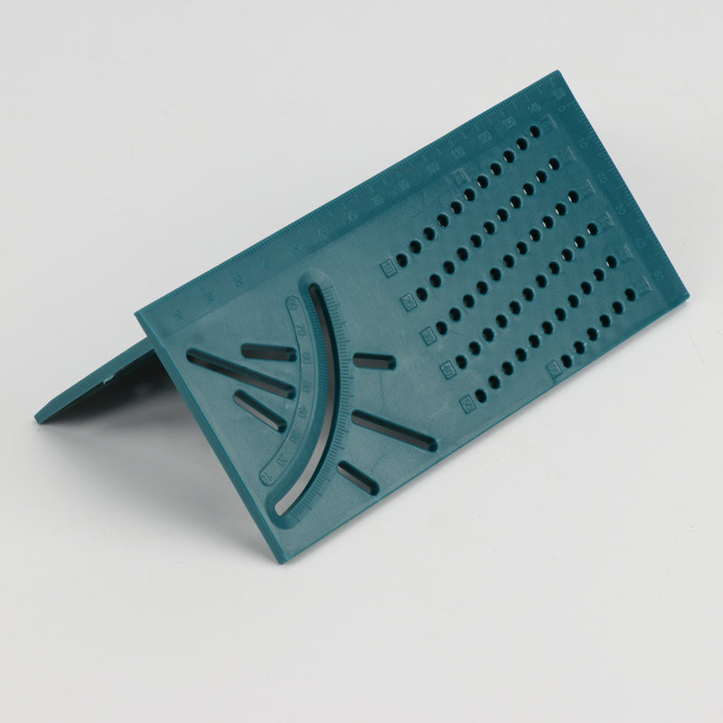 Naujos medienos apdirbimo liniuotės 3D kampinis kvadrato matavimo įrankis 45 laipsnių ir 90 laipsnių metalinės liniuotės mokykliniai reikmenys