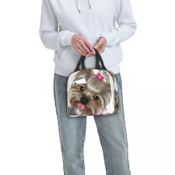 Γιορκσάιρ Terrier Dog Insulated Lunch Bag for Women Waterproof Puppy Yorkie Thermal Cooler Lunch Tote Office Work School