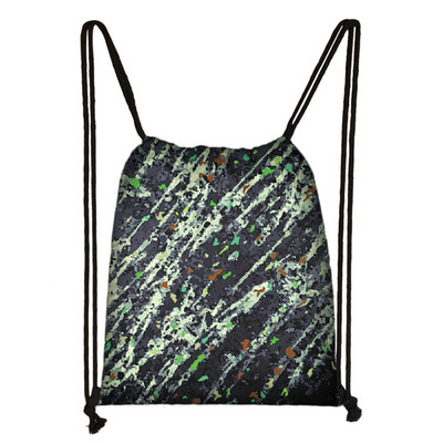 Πολυεστερική τσέπη παραλλαγής με άνεμο παχύρρευστο ώμο Τσάντα ταξιδιού με κορδόνια εξωτερικού χώρου Προσαρμοσμένο λογότυπο Worek Plecak Sznurek Τσάντες