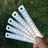 Μεταλλικός ίσιος χάρακας από ανοξείδωτο ατσάλι 10 cm Εργαλείο μέτρησης διπλής κλίμακας ίντσας Σχολικό προμήθειο Γραφείο Καλλιτέχνης Φοιτητής Σχέδιο Χαρτικά