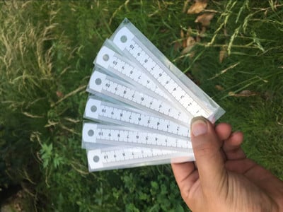 Μεταλλικός ίσιος χάρακας από ανοξείδωτο ατσάλι 10 cm Εργαλείο μέτρησης διπλής κλίμακας ίντσας Σχολικό προμήθειο Γραφείο Καλλιτέχνης Φοιτητής Σχέδιο Χαρτικά