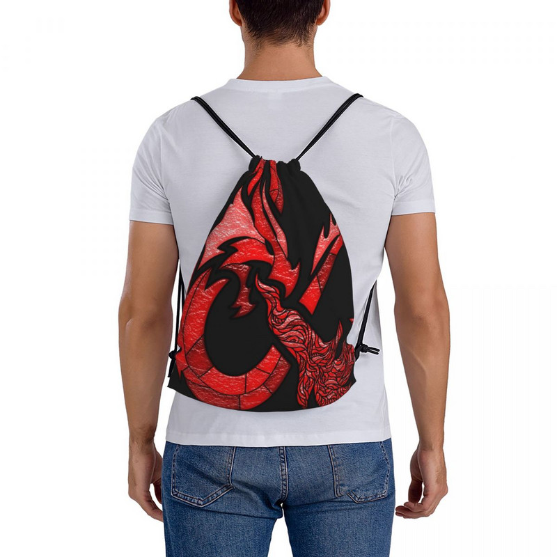 DD logotip od vitraja Originalne crvene torbe s uzicom Ruksaci Anime Ženska torba Ženski ruksak Ženski ruksak