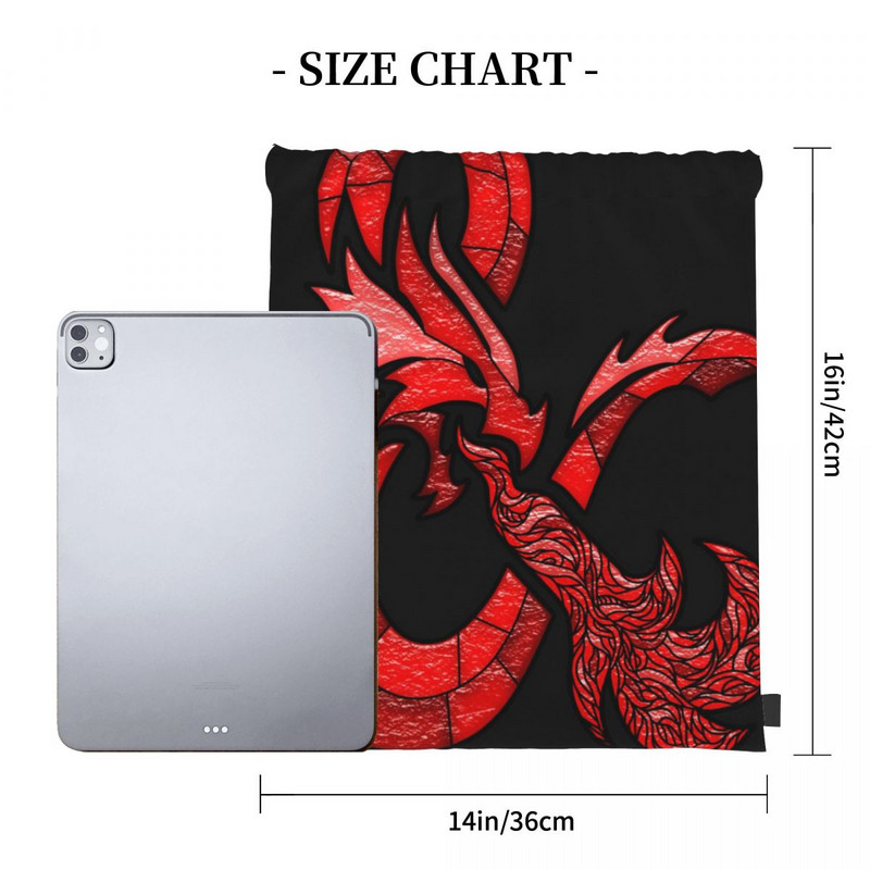 DD logotip od vitraja Originalne crvene torbe s uzicom Ruksaci Anime Ženska torba Ženski ruksak Ženski ruksak