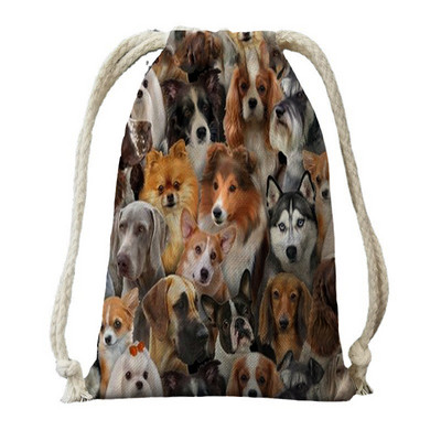 Ελαιογραφία εκτύπωση με τσάντες για γυναικείο σακίδιο από πολυεστερικό σχοινί σακίδιο πλάτης μπουκέτο στοματική τσάντα τσάντα ταξιδιού