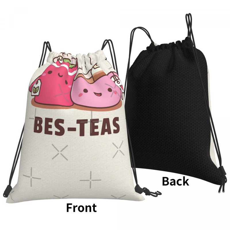 Slatke šalice za čaj Bes Teas Besties Torbe s uzicom Ruksaci Ruksak Torba za muškarce Muški ruksak s uzicom Muški