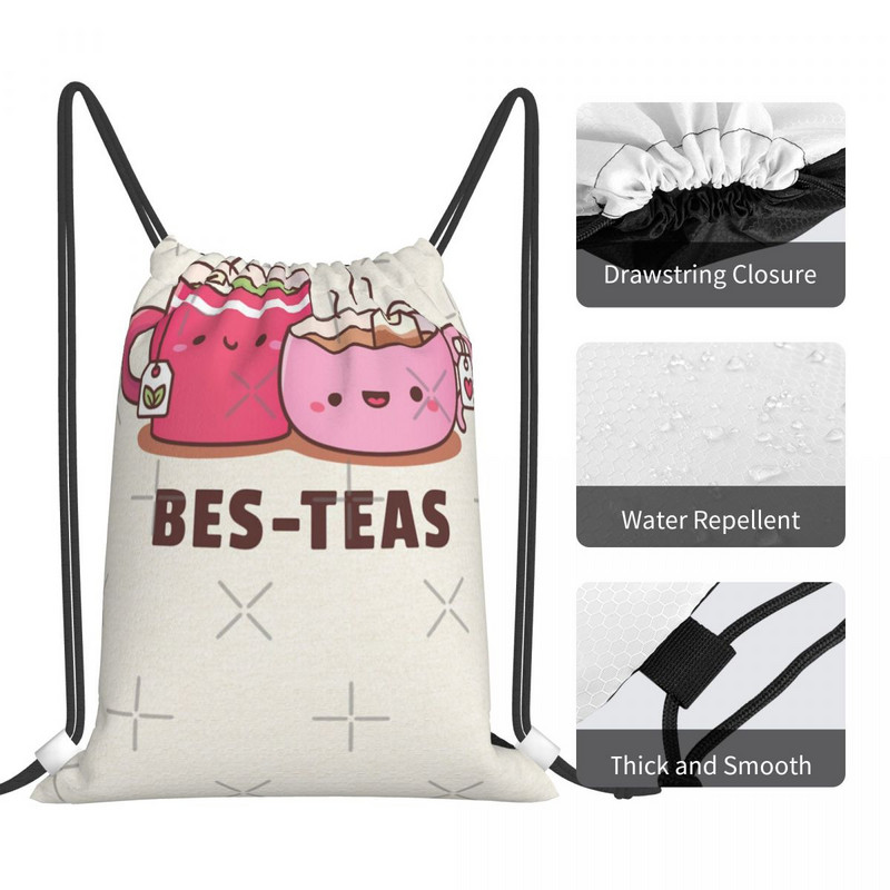 Slatke šalice za čaj Bes Teas Besties Torbe s uzicom Ruksaci Ruksak Torba za muškarce Muški ruksak s uzicom Muški
