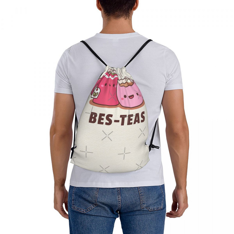 Slatke šalice za čaj Bes Teas Besties Torbe s uzicom Ruksaci Ruksak Torba za muškarce Muški ruksak s uzicom Muški