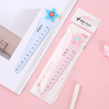 1 κομμάτι Lytwtw\'s Cute Carrot Star Sword Kawaii Stationery Cartoon Σχέδιο Δώρο Γραφείου Σχολικό Γατάκι ίσιο Πλαστικό χάρακα