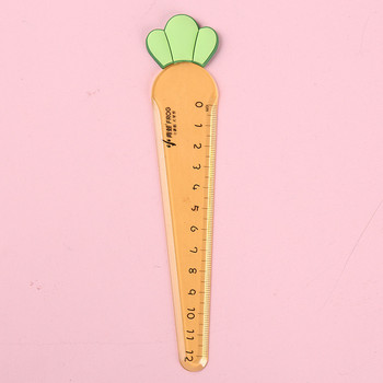1 κομμάτι Lytwtw\'s Cute Carrot Star Sword Kawaii Stationery Cartoon Σχέδιο Δώρο Γραφείου Σχολικό Γατάκι ίσιο Πλαστικό χάρακα