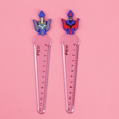 1 κομμάτι Lytwtw's Cute Carrot Star Sword Kawaii Stationery Cartoon Σχέδιο Δώρο Γραφείου Σχολικό Γατάκι ίσιο Πλαστικό χάρακα